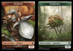 Hamster (0022) // Saproling (0030) Double-Sided Token